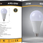 Lampadine LED E27 A95 20W 6 Pezzi, 1800LM, Luce Calda 3000K / Naturale 4000K / Fredda 6500K, Lampadina LED Grande Formato, Alto Risparmio Energetico, Non Dimmerabile, Serie A95-09
