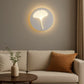 TEKHOME Applique da muro LED 9W design foglia di ginkgo, luce regolabile 3000K-6500K, lampada da parete decorativa moderna per camera da letto e soggiorno AQ29-B3C