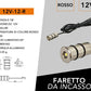 Mini Faretti LED da Incasso 12V DC 0,1W, Kit da 5 Pezzi, Foro Ø12 mm, Corpo in Alluminio, Cavo da 2 m, Mini Spot LED per Camper, Barca, Mobili, Vetrine e Illuminazione Decorativa, 12V-12