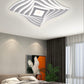 TEKHOME Plafoniera a led da interno moderna a soffitto forma quadrata 3D lampada adatta per camera da letto salone soggiorno solotto cucina locali commerciali 75W (Quadrata 3d - 3 Colori) C68-3C