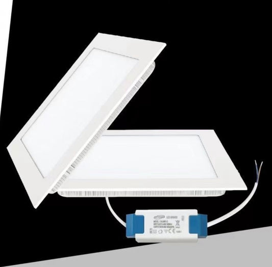 Faretto LED da Incasso Quadrato 3W 210LM, 3 Colori Selezionabili 3000K 4000K 6500K, Pannello LED Ultrasottile 90x90mm, Foro 70x70mm, Fascio 120°, CRI≥80, 1 Pezzo, P-73A-Q3C