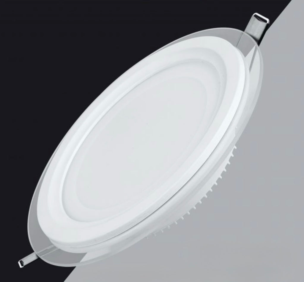 Faretto LED da Incasso Rotondo 18W 1800LM, 3 Colori Selezionabili 3000K 4000K 6500K, Pannello LED Ø200mm, Foro Ø165mm, Fascio 120°, CRI≥80, 1 Pezzo, P-165E-T3C