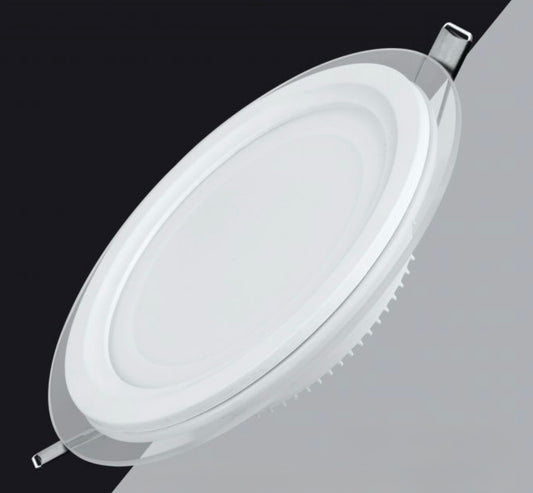 Faretto LED da Incasso Rotondo 18W 1800LM, 3 Colori Selezionabili 3000K 4000K 6500K, Pannello LED Ø200mm, Foro Ø165mm, Fascio 120°, CRI≥80, 1 Pezzo, P-165E-T3C