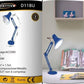 Lampada da Scrivania Orientabile E27 in Metallo – Lampada da Tavolo Moderna con Braccio Regolabile, Base Stabile, per Studio, Ufficio, Cameretta D11