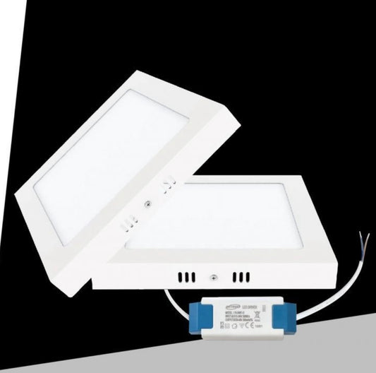 Pannello LED Quadrato da Soffitto 6W 480LM, 3 Temperature Colore Selezionabili 3000K 4000K 6500K, Plafoniera LED 120x120mm, Altezza 35mm, Fascio 120°, CRI≥80, IP20, 1 Pezzo, P-120B-Q3C