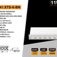 Faretto LED da Incasso Rettangolare 11W, 6 Spot, CRI ≥90, Fascio 24°, Alluminio Bianco, Faretti da Incasso per Cartongesso e Controsoffitto, 3000K/4000K/6500K, 1 Pezzo, XTD-6-B