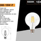 Lampadine LED E27 G95 15W, Confezione da 5 Pezzi, 1870LM, Luce 3000K/4000K/6500K, Globo Grande in Vetro Trasparente Ø95mm, Illuminazione a 360°, Basso Consumo Energetico, Modello G95-15W