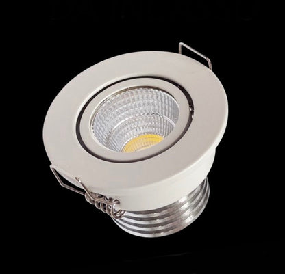 5 Pezzi Faretti LED da Incasso 3W,COB LED 270 lm, Foro Ø45 mm, CCT Switch 3000K/4000K/6500K, Fascio 30°,Corpo in Alluminio, Faretto da Soffitto per Casa, Cucina, Negozi e Uffici, P-45