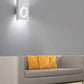 TEKHONE Applique da Parete in Gesso Bianco Design Moderno – Doppia Emissione di Luce, Verniciabile, Attacco G9 – GS-E40