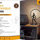 Lampada da Tavolo LED – Design Moderno con Figura, 9W 630LM, Luce Ambiente Decorativa per Soggiorno, Camera, Studio – Nero D02