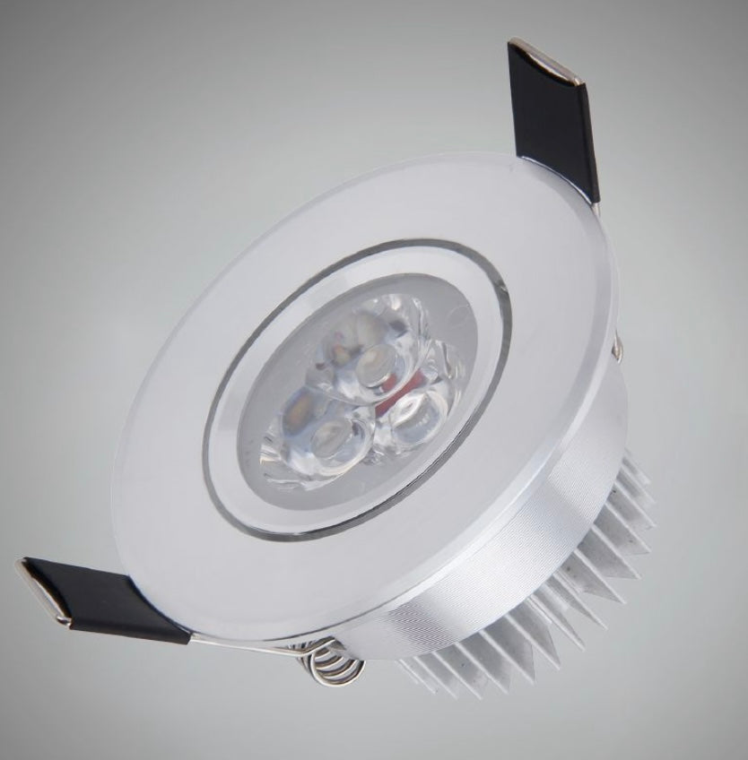 Faretti LED da Incasso 3W, Kit da 5 Pezzi, COB LED 270 lm, Foro Ø68 mm, Luce 3000K/4000K/6500K, Fascio 30°, AC 85-265V, Corpo in Alluminio, Faretto da Soffitto per Cartongesso,P-55