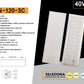 Pannello LED da Incasso 30x120 40W 4880LM, 3 Colori Selezionabili 3000K 4000K 6500K, Plafoniera LED Rettangolare 295x1195mm, Fascio 120°, CRI>80, 1 Pezzo, PN-120-3C