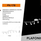 Plafoniera a Soffitto con Faretti Orientabili GU10 in Metallo, Lampada da Interno Moderna per Soggiorno Cucina Corridoio, Attacco GU10 – PN-17B