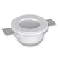 Portafaretto in Gesso da Incasso GU10 Ø120 mm – Verniciabile, Per Cartongesso, Compatibile LED, Design Minimal Bianco GS-15