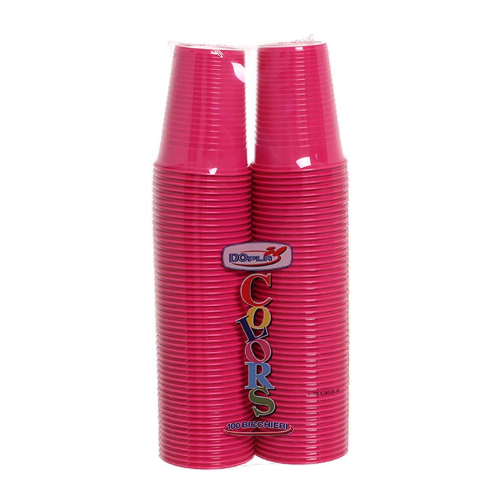 Dopla Colors Bicchieri In Plastica 200ml  100 Pezzi  tutti i colori