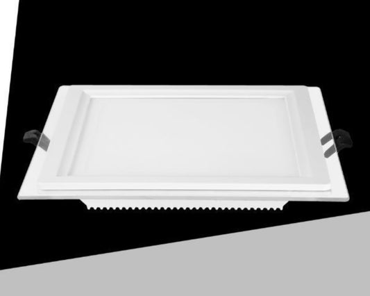 Pannello LED da Incasso Quadrato 18W 1800LM, 3 Temperature Colore Selezionabili 3000K 4000K 6500K, Faretto LED da Soffitto, Foro 165 mm, Dimensione Esterna 200 mm, CRI≥80, IP20, P-165E-Q3C