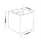 TEKHONE Applique da Parete in Gesso Verniciabile Design Moderno Luce Up & Down per Interni con Attacco G9 – Bianco – GS-E15