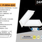 Faretto LED da Incasso Quadrato 24W 2400LM, 3 Colori Selezionabili 3000K 4000K 6500K, Pannello LED Ultrasottile 300x300mm, Foro 280x280mm, Fascio 120°, CRI≥80, 1 Pezzo, P-285A-Q3C