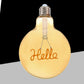 Lampadine LED Decorative E27 G125 Hello, Confezione da 5 Pezzi, 4W 2500K, 320LM, Globo XL Ø125mm, Vetro Ambrato, Design con Scritta “Hello”, Luce Calda Decorativa, 360°, G125-HELLO
