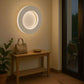 TEKHOME Applique LED da Parete 15W Rotonda Moderna 3 Colori 3000K-6500K Bianca, Lampada da Muro Creativa per Camera da Letto, Soggiorno, Corridoio AQ17-3C