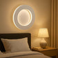 TEKHOME Applique LED da Parete 15W Rotonda Moderna 3 Colori 3000K-6500K Bianca, Lampada da Muro Creativa per Camera da Letto, Soggiorno, Corridoio AQ17-3C