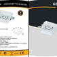 Portafaretto in Gesso da Incasso GU10 – Verniciabile, 155×155 mm, Supporto Faretto Soffitto in Cartongesso, Bianco GS-20