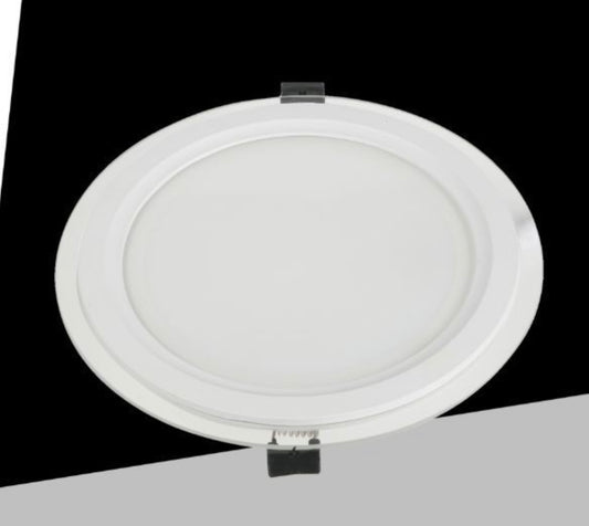 Pannello LED da Incasso Rotondo 24W 2400LM, 3 Temperature Colore Selezionabili 3000K 4000K 6500K, Faretto LED Ø240mm, Foro Ø205mm, Fascio 120°, CRI≥80, IP20, 1 Pezzo, P-205E-T3C