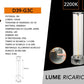 Lampada da Tavolo LED Ricaricabile 3W – Lume Senza Fili 2200K Luce Calda, Touch Control, USB, Design Moderno in Alluminio e Acrilico – Uso Interno D39