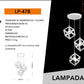 Lampadario a Sospensione con 3 Cubi Metallo, Attacco E27, Stile Moderno Industriale per Cucina Soggiorno Camera da Letto – 120cm Regolabile.Bianco/Nero/Marrone LP-47