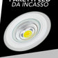 Faretto LED da Incasso Rotondo 12W 1070LM, 3 Temperature Colore Selezionabili 3000K 4000K 6500K, Tecnologia COB, Ø160mm, Foro Ø125mm, Fascio 120°, CRI≥80, IP20, 1 Pezzo, COB-125-3C