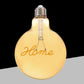 Lampadine LED Decorative E27 G125 Home, Confezione da 5 Pezzi, 4W 2500K, 320LM, Globo XL Ø125mm, Vetro Ambrato, Design con Scritta “Home”, Luce Extra Calda, 360°, Modello G125-HOME