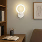TEKHOME Applique da Parete LED Moderna 9W, Lampada da Parete Bianca Design Rotondo, Luce Calda 3000K / Naturale 4000K / Fredda 6500K, 450LM, per Camera da Letto, Soggiorno e Corridoio E27