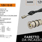 Mini Faretti LED da Incasso 12V DC 0,1W, Kit da 5 Pezzi, Foro Ø12 mm, Corpo in Alluminio, Cavo da 2 m, Mini Spot LED per Camper, Barca, Mobili, Vetrine e Illuminazione Decorativa, 12V-12