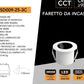 Mini Faretto LED da Incasso COB 3W CCT, Antiabbagliamento, Selezione Luce 2700K/4000K/6000K, CRI≥90, Foro Ø26 mm, Fascio 26°, Mini Downlight per Vetrine, Mobili e Controsoffitti,TSD009-25-3C