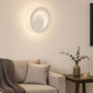 TEKHOME Applique LED da Parete 15W Rotonda Moderna 3 Colori 3000K-6500K Bianca, Lampada da Muro Creativa per Camera da Letto, Soggiorno, Corridoio AQ17-3C
