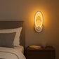 TEKHOME Applique da Parete LED 9W CCT 3000K-6500K Bianca, Lampada da Muro Moderna Dimmerabile, Design Decorativo Interno E25-3C