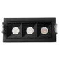 Faretto LED da Incasso Rettangolare 6W, 480LM, CRI ≥90, 3 Spot LED, 3000K/4000K/6500K, Fascio 34°, AC 220-240V, Alluminio + PC, per Cartongesso e Controsoffitto, 1 Pezzo, F6W