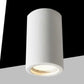 Portafaretto in Gesso GU10 da Soffitto, Faretto da Incasso Verniciabile, Design Cilindrico Bianco, per Cartongesso, Lampadina Non Inclusa GS-C110-T