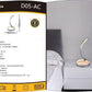 Lampada da Tavolo LED Design Moderno, 12W 840LM, Luce Calda/Naturale/Fredda, Lampada Comodino per Camera da Letto e Soggiorno- D05