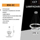 Lampadario LED Moderno 46W CCT 3680 Lumen, Sospensione a 3 Cerchi in Cristallo, Luce 3000K-6500K, Lampadario da Soffitto per Soggiorno Sala da Pranzo Camera B50-3C