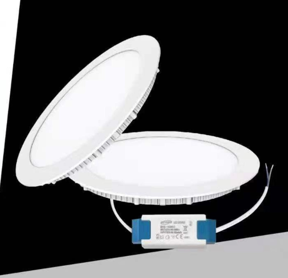 Faretto LED da Incasso Rotondo 12W 1200LM, 3 Colori Selezionabili 3000K 4000K 6500K, Pannello LED Ultrasottile Ø175mm, Foro Ø155mm, Fascio 120°, CRI≥80, 1 Pezzo, P-155A-T3C
