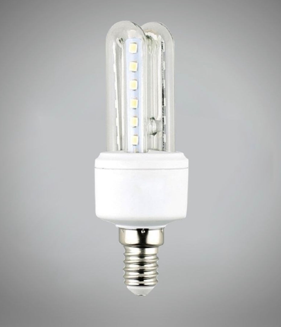 Lampadine LED E14 7W, Confezione da 6 Pezzi, 630LM, Luce Calda 3000K / Naturale 4000K / Fredda 6500K, Mini Lampadina LED E14, Emissione 360°, CRI>80, Basso Consumo,Modelli 2U-02T