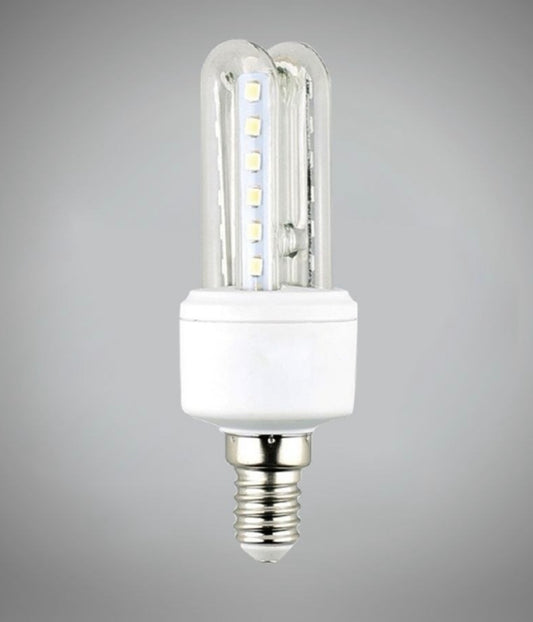Lampadine LED E14 7W, Confezione da 6 Pezzi, 630LM, Luce Calda 3000K / Naturale 4000K / Fredda 6500K, Mini Lampadina LED E14, Emissione 360°, CRI>80, Basso Consumo,Modelli 2U-02T