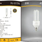 Lampadine LED E14 6W, Confezione da 6 Pezzi, 540LM, Luce Calda 3000K / Naturale 4000K / Fredda 6500K, Mini Lampadina LED E14, Emissione 360°, CRI>80, Basso Consumo Energetico, Modelli 3U-01T
