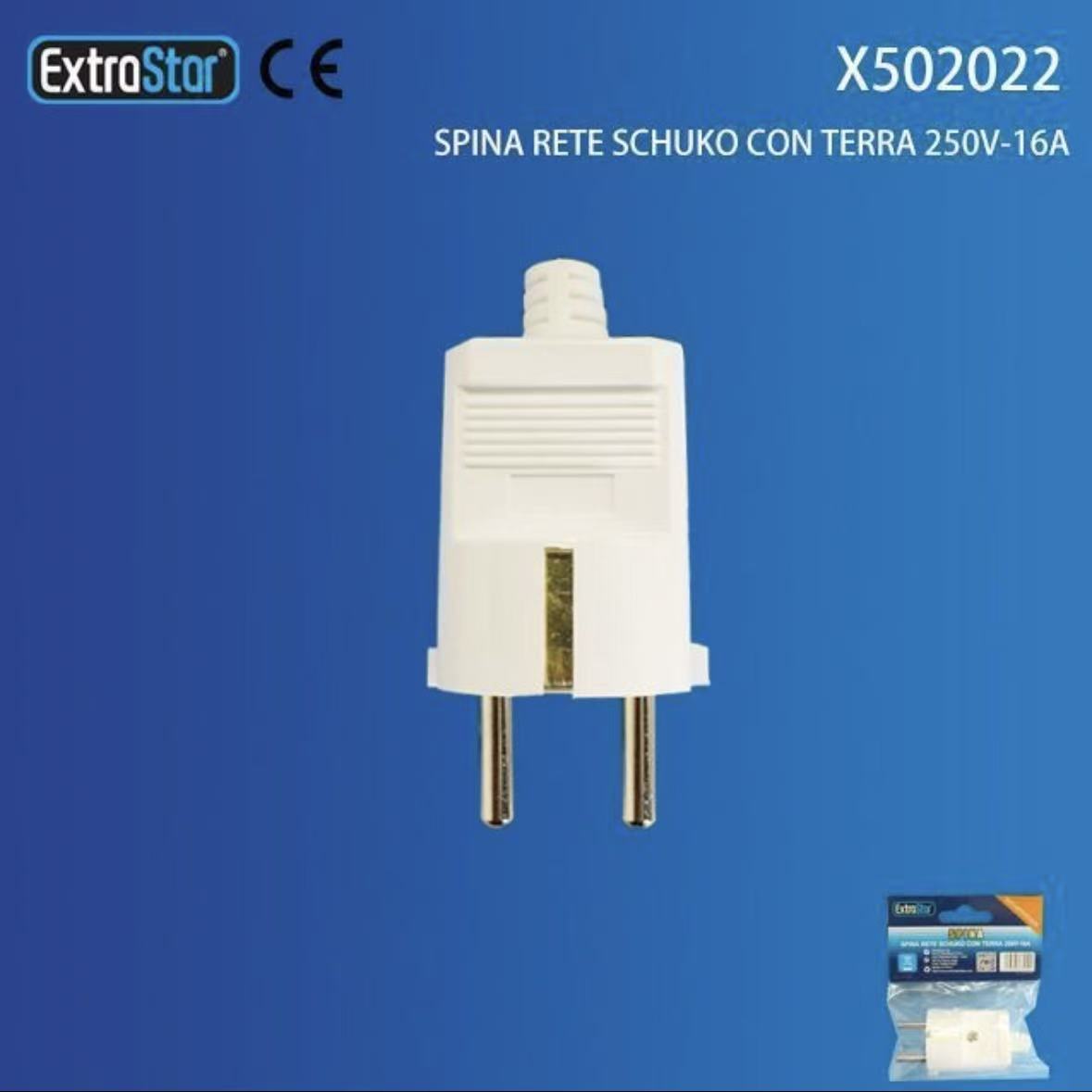 5 Pezzi Spina Schuko con Terra 16A 250V – Spina Elettrica Maschio Tipo F per Cavo Alimentazione, Bianco – X502022