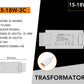 Driver LED 15-18W 300mA, Trasformatore LED AC 110-240V a DC 45-54V, Alimentatore per Faretti e Pannelli LED, 10 Pezzi, 15-18W-3C