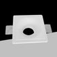 Portafaretto da Incasso in Gesso Quadrato GU10, Verniciabile, per Cartongesso, Max 35W, Bianco, IP20 GS-05