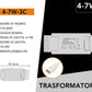 Driver LED 4-7W 250mA, Alimentatore Trasformatore LED AC 110-240V, Uscita DC 18-24V, Ricambio per Faretti e Pannelli LED, 10 Pezzi, 4-7W-3C