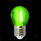 Lampadine LED E27 G45 4W, Confezione da 5 Pezzi, 440LM, 3000K/4000K/6500K e Colori Rosso Verde Blu, Lampadine Decorative in Vetro Trasparente, Luce a 360°, Basso Consumo, Modello G45A-T