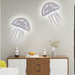 TEKHOME Applique da muro LED 8W design creativo a forma di medusa, 3 temperature colore 3000K-4000K-6500K, lampada da parete moderna per soggiorno e camera da letto AQ27-B3C